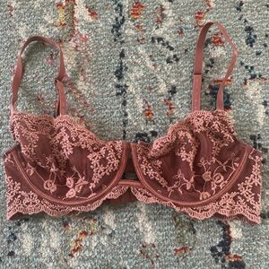 Free People Rose Lace Underwire Balconette Bra